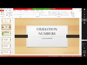 CALCULATING OXIDATION NUMBER