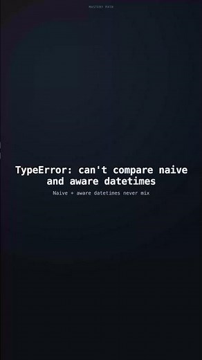 Why comparing two Python datetimes can crash your app