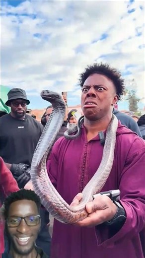 IShowSpeed with Deadly Cobra Snake CRAZIEST Moments Ever 😂🔥 #ishowspeed #beast