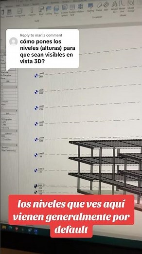 🟠ACTIVAR NIVELES (alturas) en vista 3D en revit #arquitectura #revit #modelado3d #tutorial