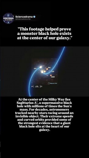 These Stars Orbit A Giant Black Hole!