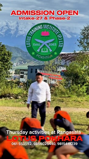 Thursday Activities: Test, Squat Throw performed by Phase-2 boys | Lotus Training Institute Pvt Ltd.