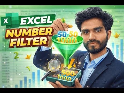 Excel Number Filter Explained 🔢 | Greater Than, Less Than, Between | Excel Tutorial