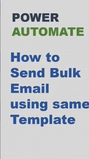 SEND BULK EMAIL USING EXCEL DAT, POWER AUTOMATE , EMAIL AUTOMATION, OFFICE AUTOMATION
