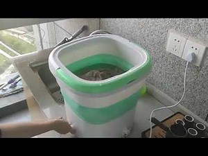 Mini Folding Bucket Washer Automatic Washing Machine For Underwear Household Portable Folding