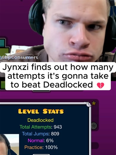 Jynxzi's 15,000 Attempts on Deadlocked Gameplay
