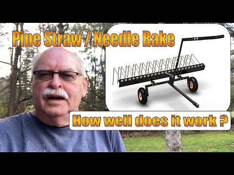 Lawn Pine Straw Needle Rake - Operation