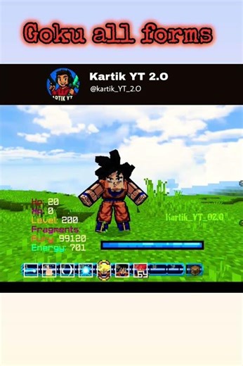 minecraft Goku all forms addon