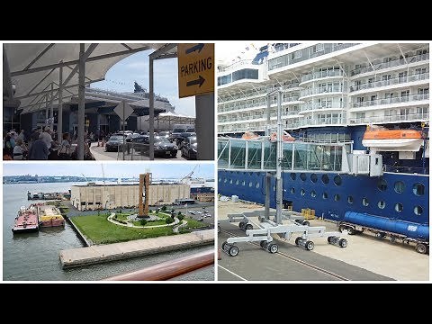Cape Liberty Cruise Port Terminal & Ship Embarkation (4K)
