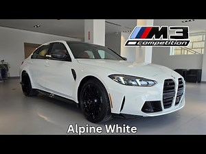 NEW ARRIVAL! 2025 BMW M3 Competition Alpine White on Fiona Red #bmw #m3 #g80