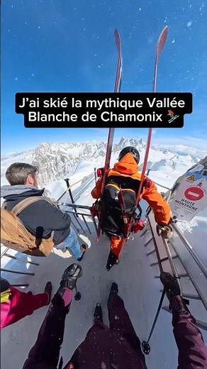 Le hors-piste le plus connu de France 🇫🇷 Skier sur la mythique Vallée Blanche de Chamonix ⛷️