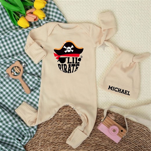 Personalized Lil Pirate Baby Bodysuit, Baby Pirate Newborn Clothes, Coming Home Outfit, Baby Shower Gift, Baby Boy Clothes, New Baby Gift - Etsy