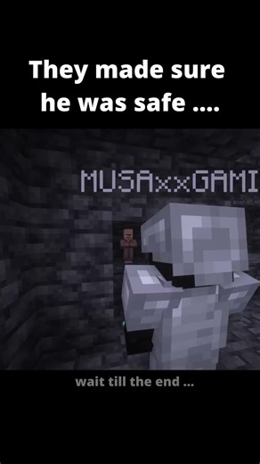 They made sure he was safe before they… #minecraft #minecraftmeme #gaming