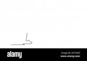 Animated self drawing continuous line draw male golfer during powerful downswing, depicting intense focus, athletic motion, precision required to hit perfect golf shot. Full length one line animation Stock Video Footage - Alamy