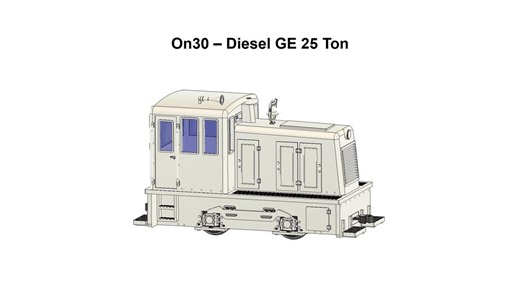 On30 - Diesel GE 25 Ton With Bachmann Streetcar Mechanism - Etsy