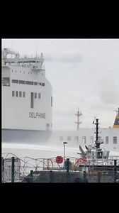 MAJOR FIRE ON CARGO SHIP DELPHINE IN BELGIUM UNDER CONTROL 🔥🚒🌊 On Wednesday, April 16, 2025, a fire broke out aboard the DELHINE, a roll-on/roll-off cargo ship docked at the CLdN terminal in Zeebrugge, Belgium. The fire started around 3 PM on a cargo deck carrying 60 electric vehicles and 40 conventional cars. All 26 crew members were safely evacuated-no injuries reported. 👍😊 Firefighters, tugboats, and the ship's CO2 fire suppression system acted swiftly to bring the blaze under control. T