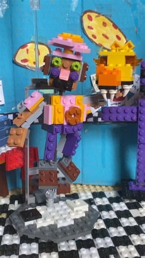 Lego Dee Dee from unlimited custom night #legofivenightsatfreddys #fnafucn #fnafdeedee