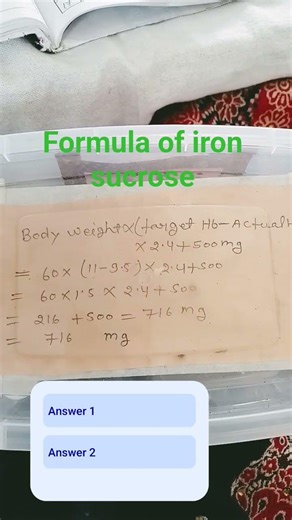 formula of iron sucrose