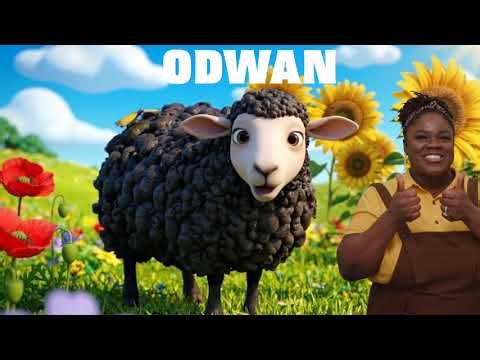BAA BAA BLACK SHEEP in Twi (Ghana Language) | Children's Song with Lyrics