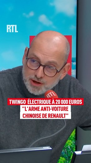 146K views · 712 reactions | Twingo électrique : Renault dévoile officiellement son "arme anti-voiture chinoise" à moins de 20 000 euros L'angle éco présenté par Martial You dans #RTLmatin avec Thomas Sotto | RTL | Facebook