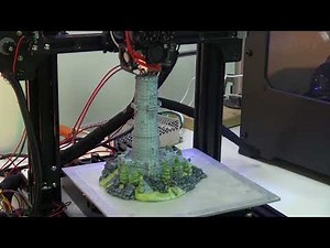 M3D Crane Quad - Full Color 3D Print Time Lapse - Tower