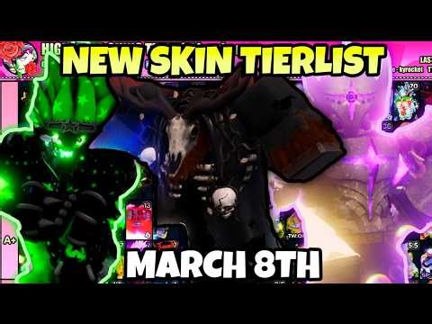 [YBA] INSANE NEW PKER SKIN TIERLIST MARCH 8TH...