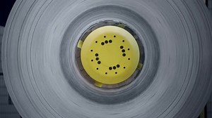 Coil coating rolling in a aluminium factory