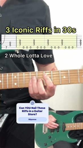 3 of the Best Rock Riffs #easyguitartabs #easyguitartutorial #acdc #deeppurplecover
