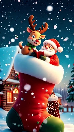 🎄✨ Dive into the magic of Christmas with this whimsical digital artwork! Santa, reindeer, and a festive village come alive in a cozy winter wonderland. Perfect as an anime live wallpaper to bring warmth and joy to your screen. Remember, every snowflake is a reminder to believe in the magic of the season ❄️💖 #KeepGoing #AnimeChristmas #livewallpaper 🌟