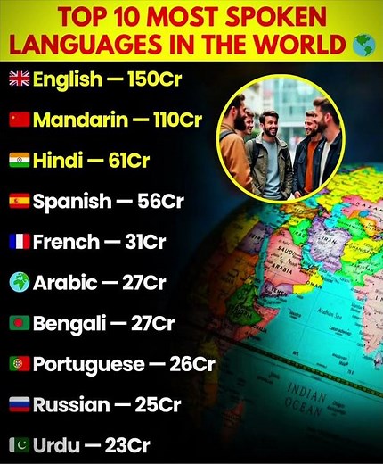 💪🌍🌍Top 10 Most Spoken Languages In The World 🌍 | Global Language Ranking 2026