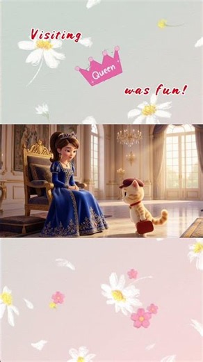 Pussy Cat Visits the Queen 👑 Nursery Rhyme for Kids