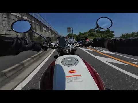 CB400SFマフラー走行音 アールズギア(R's Gear) ワイバンクラシック スリップオン チタンポリッシュ CB400SF/SB MH34-S3CT #cb400sf #ワイバン #マフラー