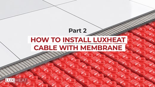 Watch How to install LuxHeat Floor Heating with Prova Membrane on Amazon Live