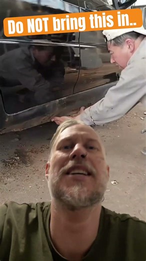 This car probably had enough rust to re-sink the titanic.