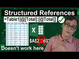 How to copy and lock structured references in an Excel table in hindi