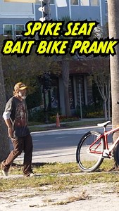 Spike seat bait bike prank 😂 @stakeusa #prank #viral #comedy | Twinztv
