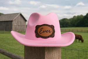 Girls Pink Cowboy Hat With Name – Personalized Western Dress-up Hat - Etsy