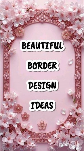 Aesthetic Border Design Ideas for Beginners #shorts #borderdesign