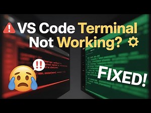 VS Code Terminal Not Working? Step-by-Step Fix and Setup Guide!