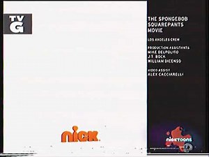 The SpongeBob SquarePants Movie Credits on Nicktoons