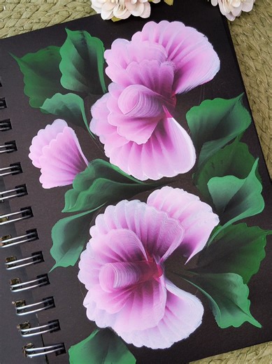 One stroke flowers blooming — watch petals form and let this relaxing floral moment brighten your feed. Follow for daily art inspiration❤️🌺💐 #onestrokepainting #onestrokeart #flowerpainting #floralart #acrylicflowers