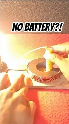 Can a Magnet Make Wireless Energy? ⚡️ #Shorts #Science #Experiment