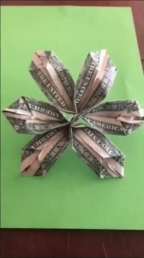 How To Fold A Dollar Bill Into A Flower