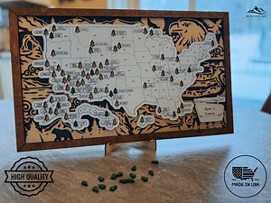 National Park Map Sign, US National Parks Wall Art, Travel Gift for Hikers, Adventure Décor, Custom Park Sign for Nature Lovers, Wooden - Etsy