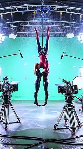 see how a kiss scene is record #viral #spiderman