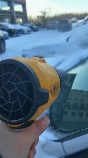This Tiny Handheld Blower Instantly Erases Snow