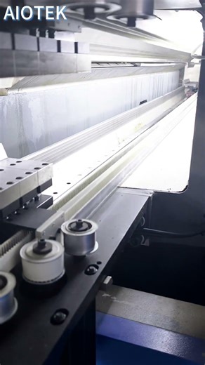 Automatic panel bender with auto tool changer #bendingcenter #aiotek #sheetmetalfabrication