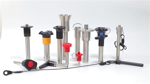 Black Oxidia Fastener Pull Ring Detent Quick Release Locking Pin Spring Loaded Key Ring Ball Lock Pin