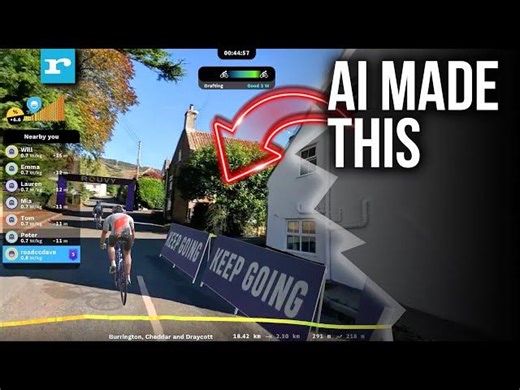 You can now train on your favourite routes indoors with Rouvy's Route Creator