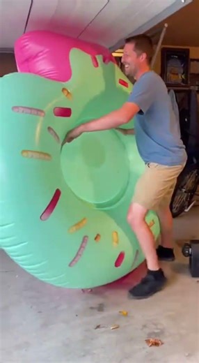 Dad vs. the Inflatable Pool Float